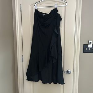 Maeve for Anthropologie Black Wrap Skirt